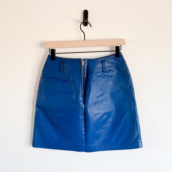 Super Rare Vintage 45RPM Studio Leather Skirt Made In Japan - Picture 7 of 8